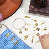 54Pcs 18 Style Alloy Pendant Decorations HJEW-ME00056-5