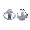 Electroplate Glass Pendants EGLA-S175-11C-2