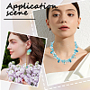 160Pcs 8 Colors Transparent Glass Beads GGLA-SC0001-18-5