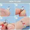 304 Stainless Steel Lobster Claw Clasps STAS-SP0001-74A-6