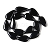 Natural Black Gemstone Beads Strands G-Q164-B01-03-3