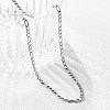 Non-Tarnish 304 Stainless Steel Figaro Chain Necklaces STAS-K168-02P-3