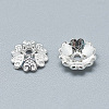 925 Sterling Silver Bead Caps X-STER-T002-87S-2