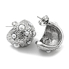 304 Stainless Steel Stud Earrings EJEW-M233-02P-2