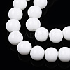 Opaque Solid Color Glass Beads Strands X-GLAA-T032-P8mm-02-2