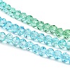 Transparent Painted Glass Beads Strands DGLA-A034-T4mm-A17-4