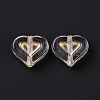 Transparent Plating Acrylic Beads LS-OACR-C013-19-3