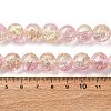 Spray Painted Crackle Glass Beads Strands CCG-Q002-12mm-03-2