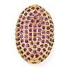Rack Plating Brass Micro Pave Cubic Zirconia Charms KK-G513-74A-04G-1