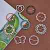 9Pcs 9 Style Alloy Rhinestone Buckles DIY-SZ0008-58-3