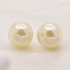 ABS Plastic Imitation Pearl Round Beads SACR-S074-10mm-A41-1