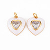Brass Enamel Pendants KK-T013-15G-NF-1
