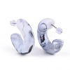 Acrylic Stud Earrings EJEW-JE03484-02-2