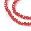 Transparent Glass Beads Strands GLAA-F094-A09-3
