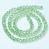 Electroplate Glass Beads Strands EGLA-A034-T6mm-B17-2