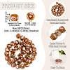 1 Strand Handmade Lampwork Inner Flower Rondelle Beads Strands LAMP-TA0002-72C-3