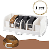 Folding Plastic Belt Organizer Holder with 6 Compartments CON-WH0086-066-2