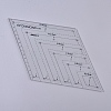 Acrylic Quilting Ruler X-AJEW-WH0109-83B-1