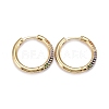 Brass Micro Pave Cubic Zirconia Huggie Hoop Earrings EJEW-K083-36G-A-1