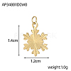 Christmas 304 Stainless Steel Pendants STAS-OY005-56G-2