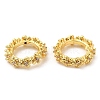 Rack Plating Brass Micro Pave Cubic Zirconia Beads KK-A186-01A-G-3