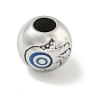 304 Stainless Steel Enamel European Beads STAS-U005-08P-1
