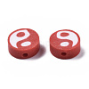 Handmade Polymer Clay Beads CLAY-T016-65F-3