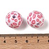 Printed Opaque Acrylic Beads AC-CBA6329-01B-02-3