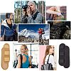 2Pcs 2 Colors Canvas Tactical Vest Shoulder Strap Pads AJEW-OC0003-41-6