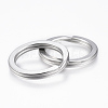 Tarnish Resistant 304 Stainless Steel Split Key Rings STAS-P177-1.6x20mm-P-2