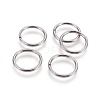 Tarnish Resistant 304 Stainless Steel Saw Cut Open Jump Rings STAS-P212-25P-07-1