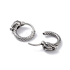304 Stainless Steel Dragon Hoop Earrings for Men Women EJEW-F312-05AS-2