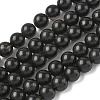 Natural Ice Obsidian Beads Strands G-P590-A01-8mm-03-2