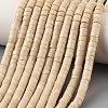 Natural Fossil Beads Strands G-M420-A10-01-2