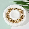 Ion Plating(IP) 304 Stainless Steel Cross Chain Bracelets BJEW-L634-11G-1