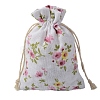 Cotton Cloth Packing Pouches Drawstring Bags HUDU-PW0001-133D-1