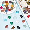 GOMAKERER 30Pcs 30 Styles Natural & Synthetic Mixed Gemstone Cabochons G-GO0001-24-4