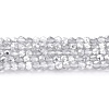 Transparent Electroplate Glass Beads Strands GLAA-H021-01B-HP06-2