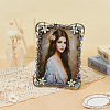 Rectangle Zinc Alloy Enamel Photo Frame Stand AJEW-WH0794-88-4