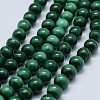 Natural Malachite Beads Strands G-F571-27A1-8mm-1