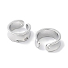 Rack Plating Brass Cuff Ring LS-EJEW-C081-11P-2