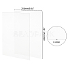 Olycraft Transparent Plastic Board with Protective Paper for Photo Frame Replacement DIY-OC0003-74F-2
