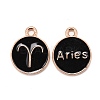 Alloy Enamel Pendants ENAM-S124-01B-08A-1