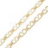 Letter V Brass & Iron Oval Link Chains CHC-N021-11-4