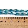 Transparent Electroplate Glass Beads X1-GLAA-K064-05A-PL02-4