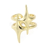 Brass Star Open Cuff Ring for Women LS-RJEW-A042-01A-2