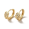 Brass Micro Pave Cubic Zirconia Hoop Earring EJEW-L271-05KCG-01-1
