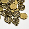 Antique Bronze Plated Alloy Rhinestone Charms ALRI-J153-01-NF-2