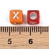 Opaque Acrylic Beads OACR-H052-02C-3