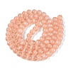 Transparent Glass Imitation Cat Eye Beads Strands GLAA-Q110-01C-15-2